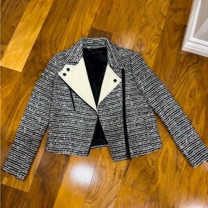 Zara Boucle Moto Jacket